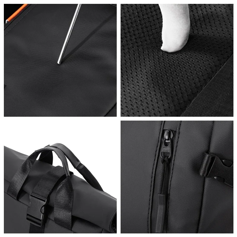 Zaino Unisex alla Moda Minimalista di Grande Capacità Impermeabile Borsa Portatile per Scuola e Università Zaino di Design Trendy per Uomini - immagine 5