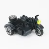 WW2 Germany Military Motorcycle Accessories Building Blocks Army Soldiers Rifle Vehicle Model Weapons Bricks Toys for Children 2