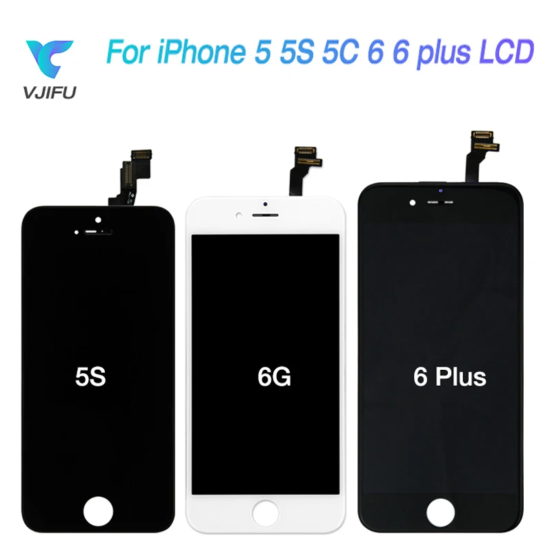 5 Pz/Lotto Touch Screen Da 5.5 Pollici Per Iphone 6 Plus 6S Plus 7 Più Display Lcd 4 Pollici 5 5S Pantalla Digitizer Assembly Di Ricambio