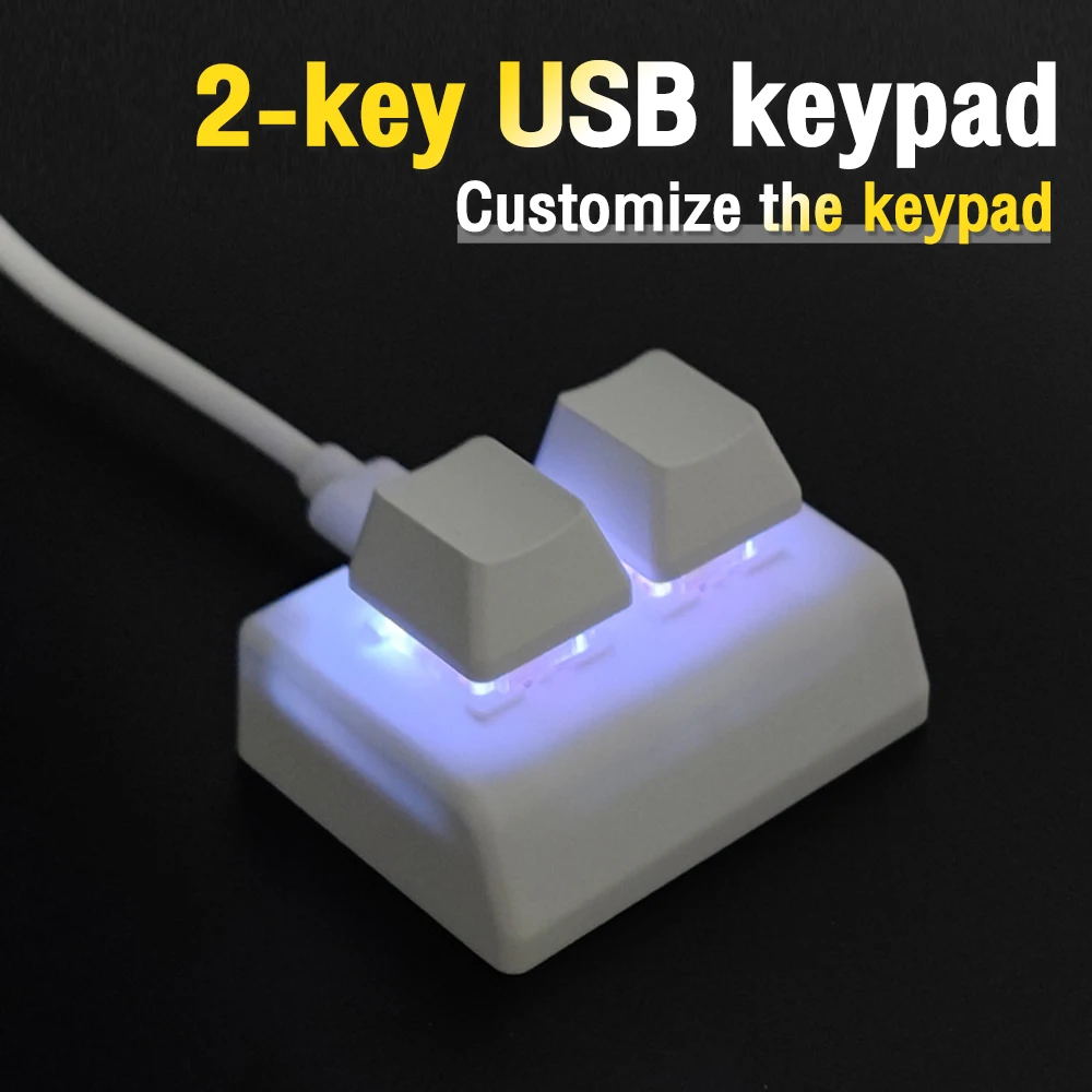 RGB USB Keypad 2-key Copy And Paste One-key Password Multiple Key Combinations Shortcut Keys OSU Gaming Keyboard