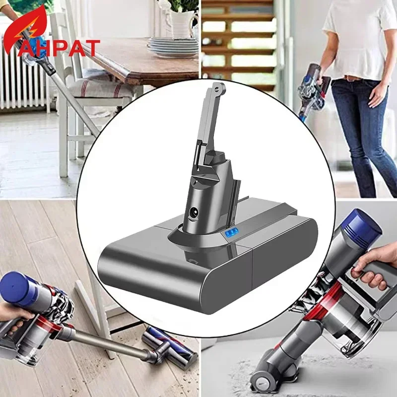 AHPAT 21.6V Batterie for Dyson V6 V7 V8 V10 Series SV12 DC62 SV11 sv10 Handheld Vacuum Cleaner Spare battery