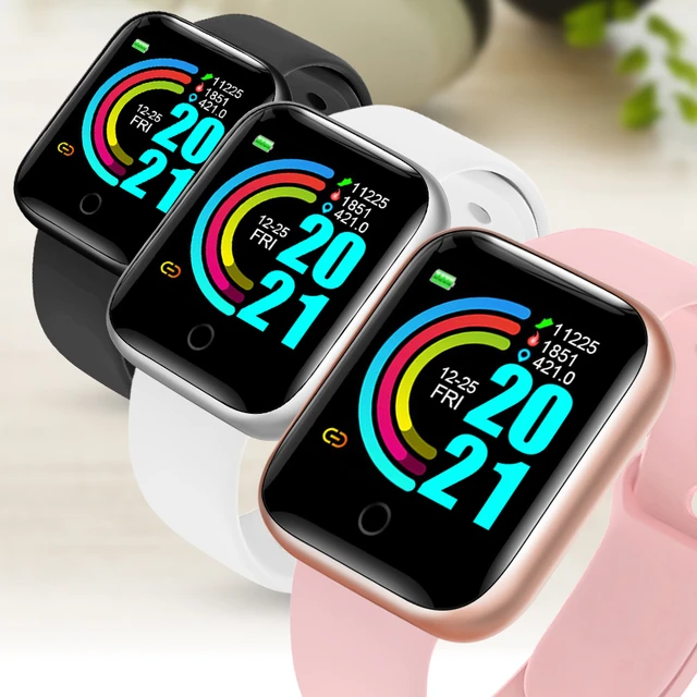 Reloj de pulsera inteligente para hombre y Mujer, pulsera electrónica  Digital con Led, Bluetooth, para Fitness - AliExpress