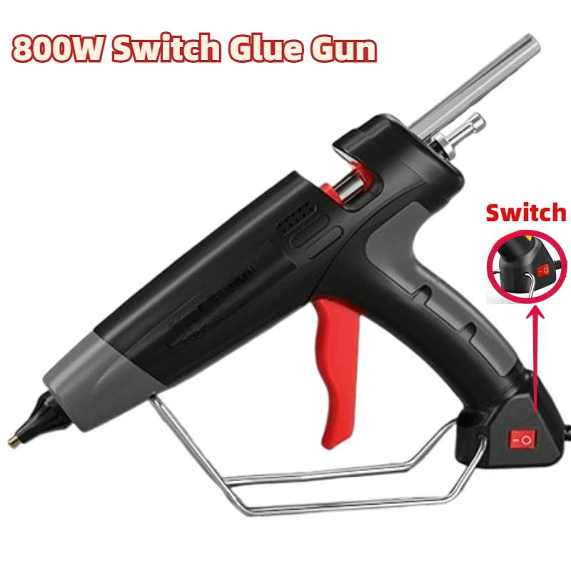 Hot Glue Gun 800W Industrial Hot Silicone Gun for Woodworking Tools AC Plug 220V 11mm Professional Hot Glue Gun for Car Repair