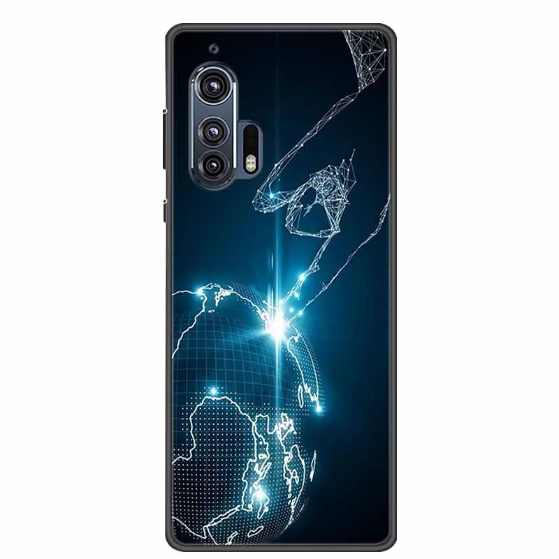 Sleek Black Silicone Soft Back Cover