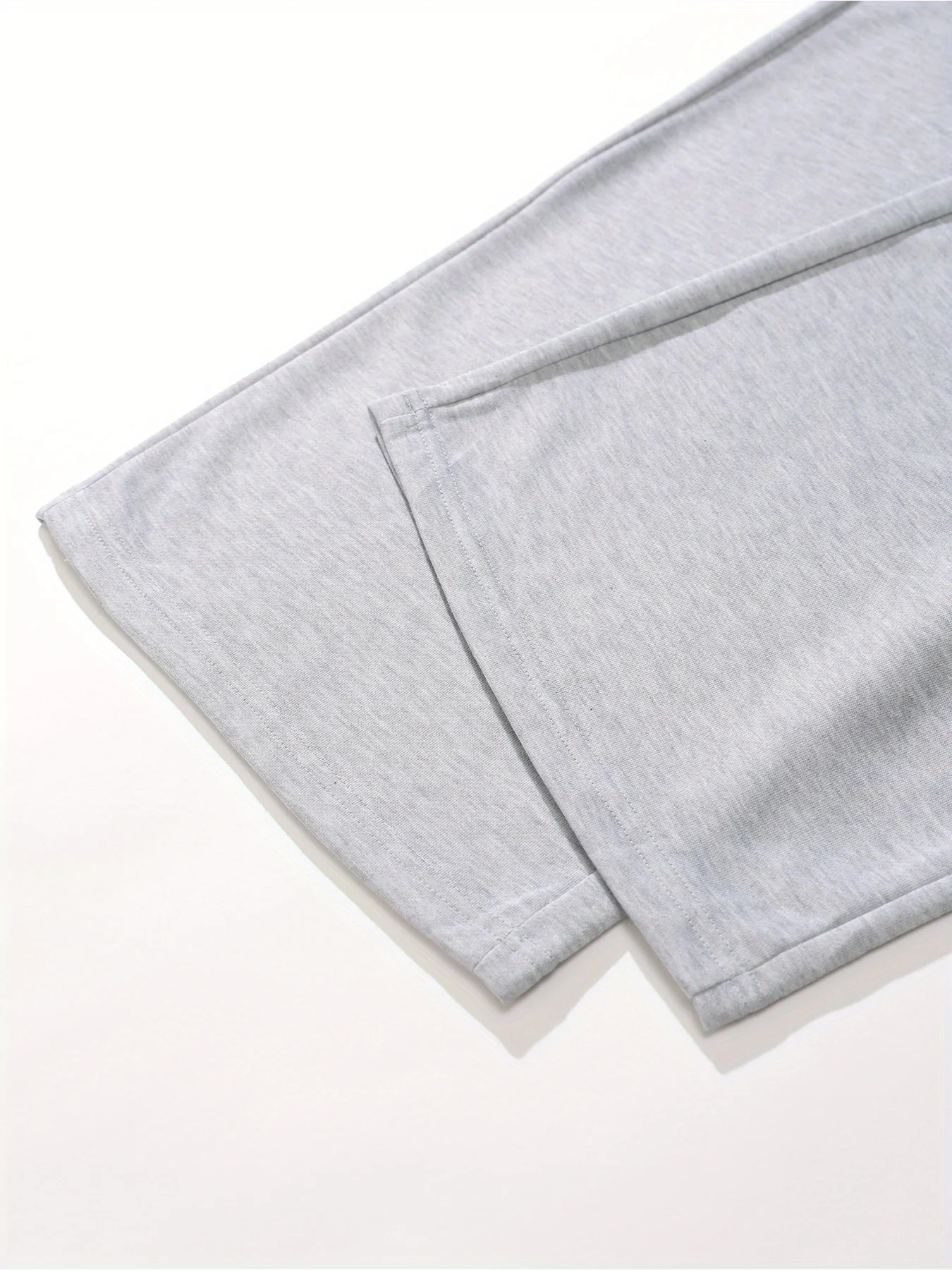 Men's Oversized Knit Jogger Pants Loose-Fit Casual Athletic Pants Elastic Cuff Waist All-Season Comfort Functional Gym
