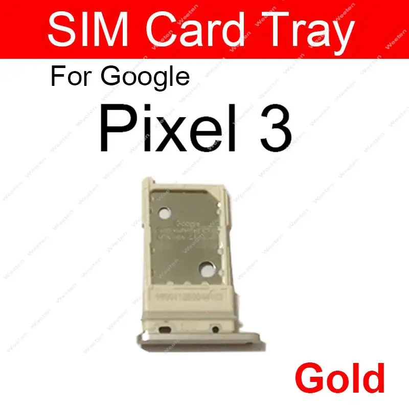 SIM Card Tray Holder For Google Pixel 3 3XL 3A XL Sim Reader Slot Socket Module Replacement Repair Parts