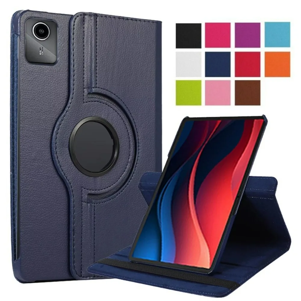 Estojo de Couro pu para Lenovo Tab Folio Giratório de 360 Graus Lenovo Tab M11 Tb330fu 11 2023 2023