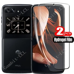 2PCS HD Full Hydrogel Film Protective Screen Protector Cover - Hydrogel Film (Moto Razr 2022)