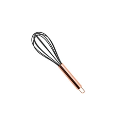 Silicone Kitchen Utensils with Gold - Plated Handle - Heat Resistant Non - Stick Spatula and Spoon (BD - 11)