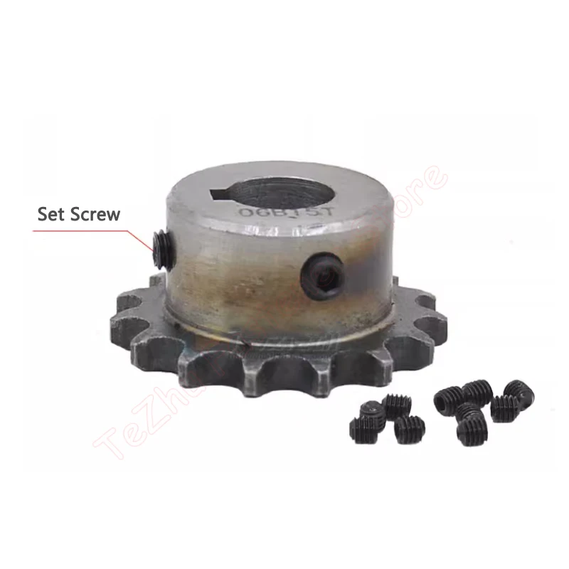 1pc 15T 16T 17T 06B Sprockets for Roller Chain 15 16 17 Tooth A3 Steel Gear Industrial Drive Sprocket Bore 12/14/15/17/18/25mm