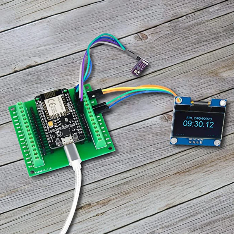 S8e0a867e4bb54f38913cba6a60cc40baK ESP8266 zestaw ESP-12E płytka rozwojowa ESP8266 tabliczka zaciskowa GPIO 1 na 2 dla ESP8266 ESP-12E NodeMCU płytka rozwojowa