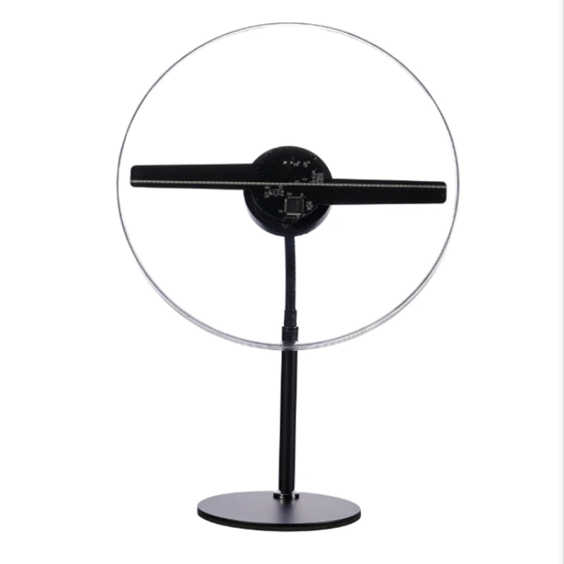 

Cheap 30CM Wifi 3D Desktop holographic Led Fan Portable Hologram Advertising display Desktop Battery Powered 3D Holographic Fan