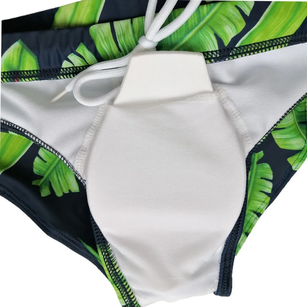 Boxers Men Swimming Trunks Men's Briefs Low-Waist Shorts Cups Anti-Embarrassing Beach Shorts Underwear Boxershorts Panties Brief