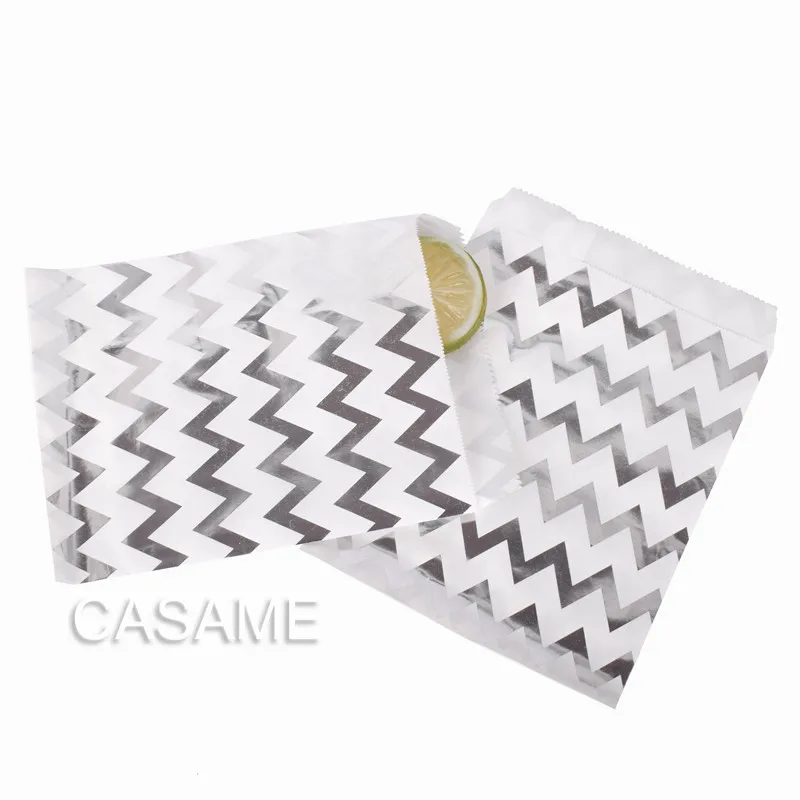 silver Chevron 13x18