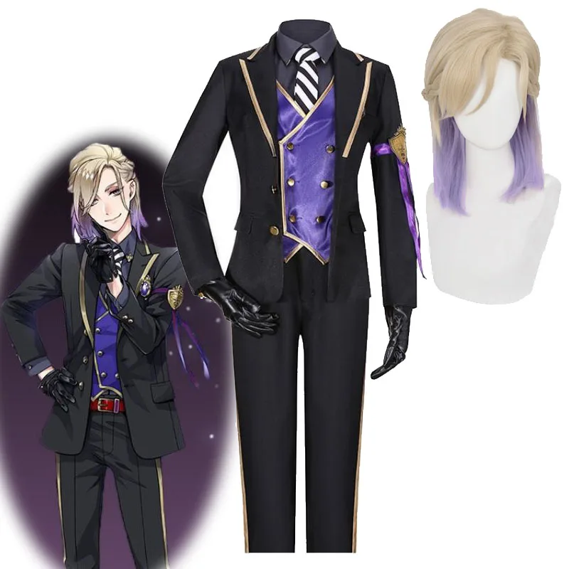 

Twisted-Wonderland Vil Schoenheit Cosplay Costume And Wig Pomefiore School Uniform Suits Fairest One Of All Anime Clothing