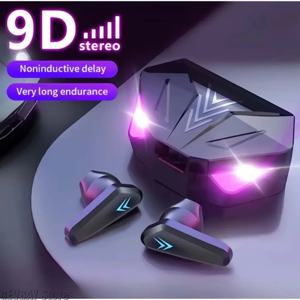 X15 TWS Gaming Earbuds, Wireless Bluetooth Headphones With LED Digital Display, Noise Cancelling Bass Earphones With Microphone_voghion.com