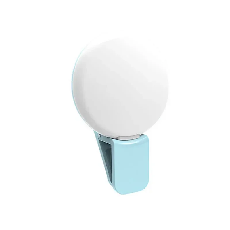 Portable LED Selfie Ring Light - Mini, Durable & Adjustable Circle Clip Light