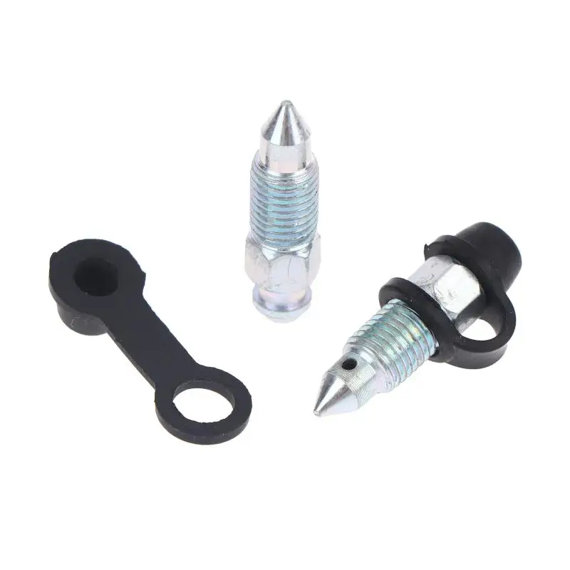 6Pcs 길이 31.5mm M10X1 브레이크 휠 실린더 나사용 블리드 스크류 M10 X 1.0 길이 31.5mm 자동차 부품 액세서리