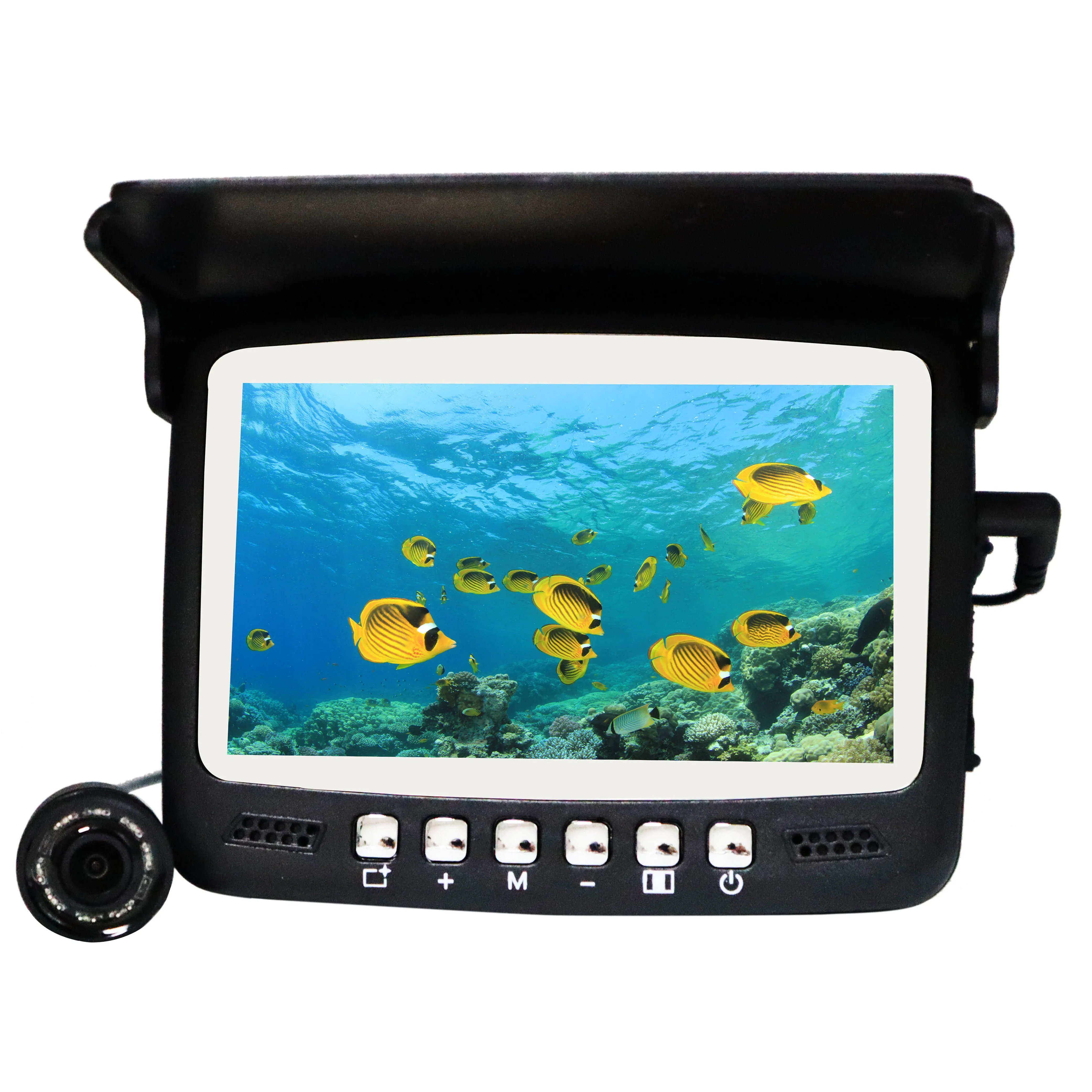 4.3" underwater ice ocean fish finder fishing accessories 120 degree wide angle lens fish finder monitor battery
