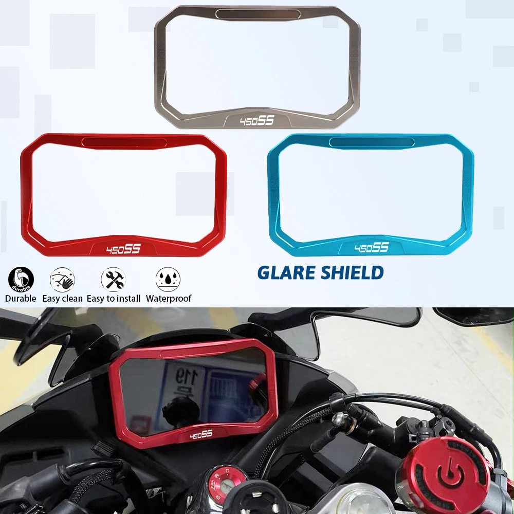 

New Motorcycle FOR CFMOTO 450SS 450 SS 2023 2024 SS 450 Accessories CNC Meter Frame Cover Screen Glare Shield instrument cover