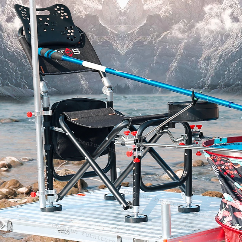 Folding Nordic Fishing Chair Portable All Terrain Multifunction Bracket Banco De Pesca Entertainment