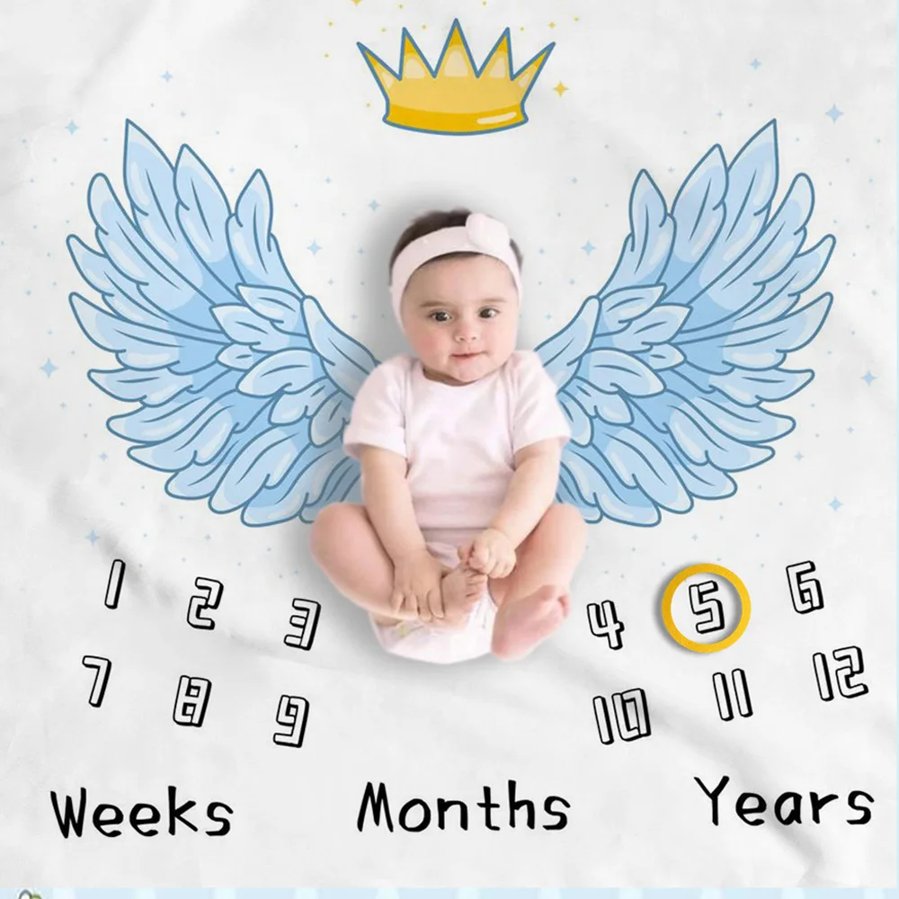 Tapestry Decorations Baby Photography Blanket Props Baby Milestone Anniversary Tapestry Receving Background Monthly Blanket For Shooting Photos