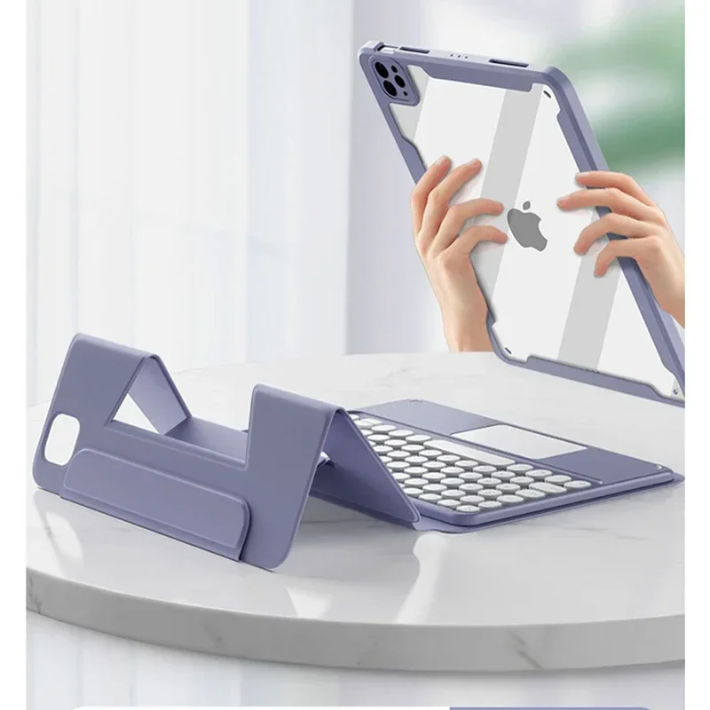 Destacável para Ipad Tampa do Entalhe do Lápis Rato Livre Rotação ar 109 ar 10th Gen Teclado 102 9th ar Pro 105 Case - Imagem 3