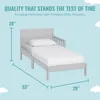 Toddler Bed In Pebble Grey, Low To Floor Design, Non-Toxic Finish, Safe Rails, Made of Pinewood 3