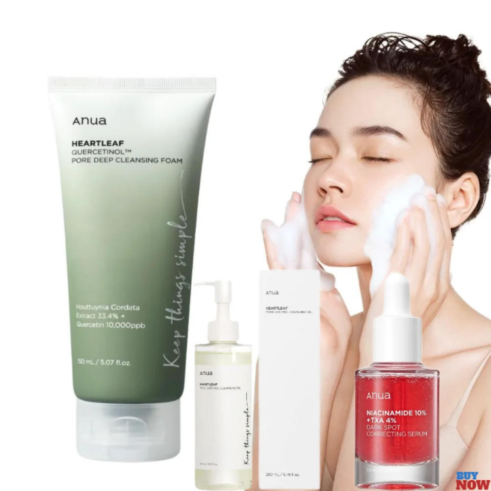 Anua Cleanser Heartleaf oil Facial Cleanser Korean Original Form Moisturizing Soothing Skin Care Heartleaf Oil Control Cleanser 1
