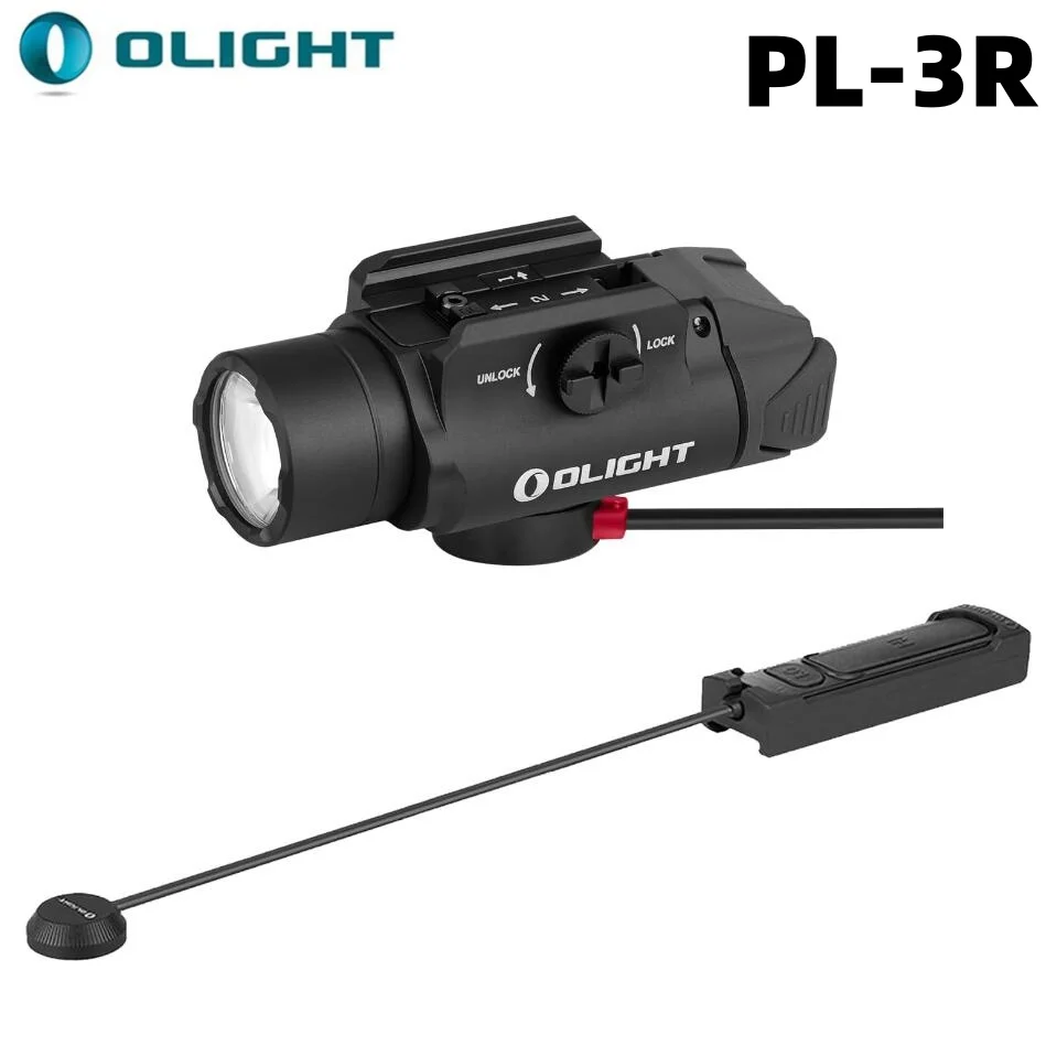 

New Olight PL-3R Flashlight 1500 lumens Valkyrie Rechargeable Lamp Rail Mounted Tactical Light weaponlight