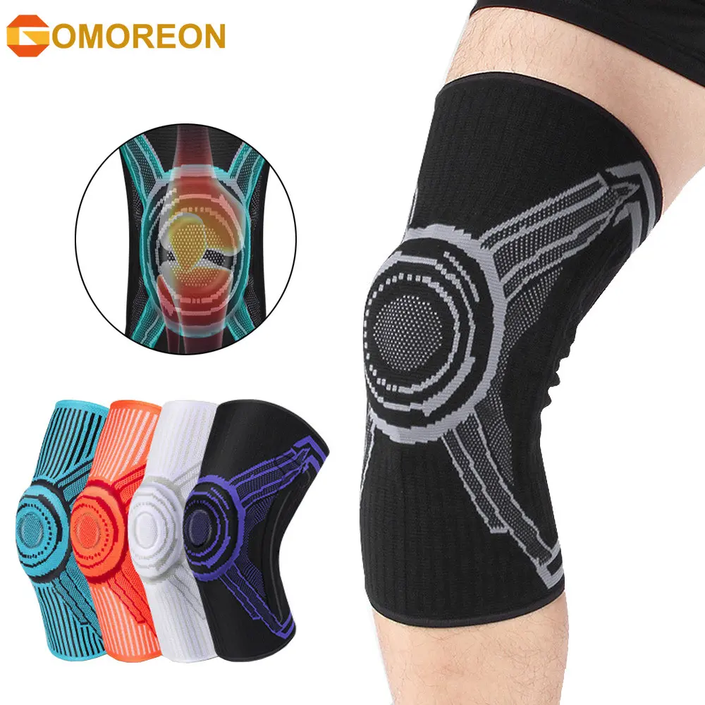 

1Pcs Knee Compression Sleeve with Patella Gel Pads & Side Stabilizers, Knee Pads for Running, Meniscus Tear, ACL, Arthritis