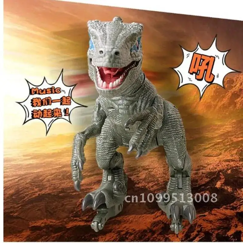 Remote Control Animal Robot Dinosaur Simulation Spray Walking Sound Multi- Singing Dancing High Dinosaur Function RC Spray Toys