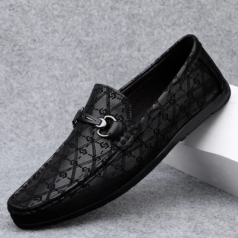 

Brand Shoes Men Classic Genuine Leather Loafers Mens Slip-On Driving Shoes Men Casual Shoes High-grade Moccasins Office Shoes