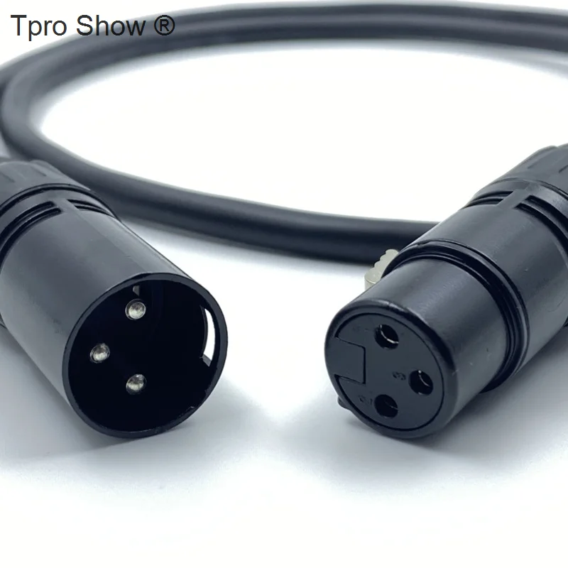DMX Cable 1M 2M DMX Cable 3-Pin Dmx512 Wires Metal Male/Female Plug Stage Lighting Accessory For Wireless Dmx Controller DJ Consol