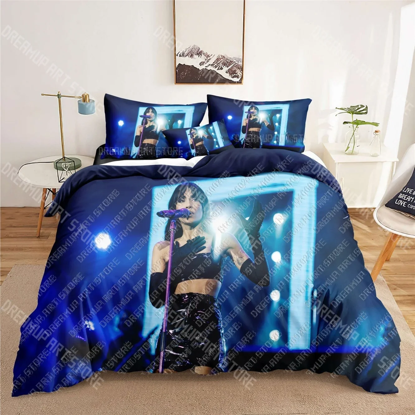 Aitana star 3D 침구 세트 인쇄 이불 커버 성인_어린이 침대 이불 생일 선물