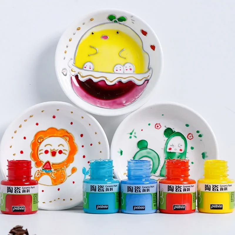 

20ML Glass Ceramic Pigment Children's Creative Hand-painted DIY Cup Metal Opaque Light-fast Decorative Pigment