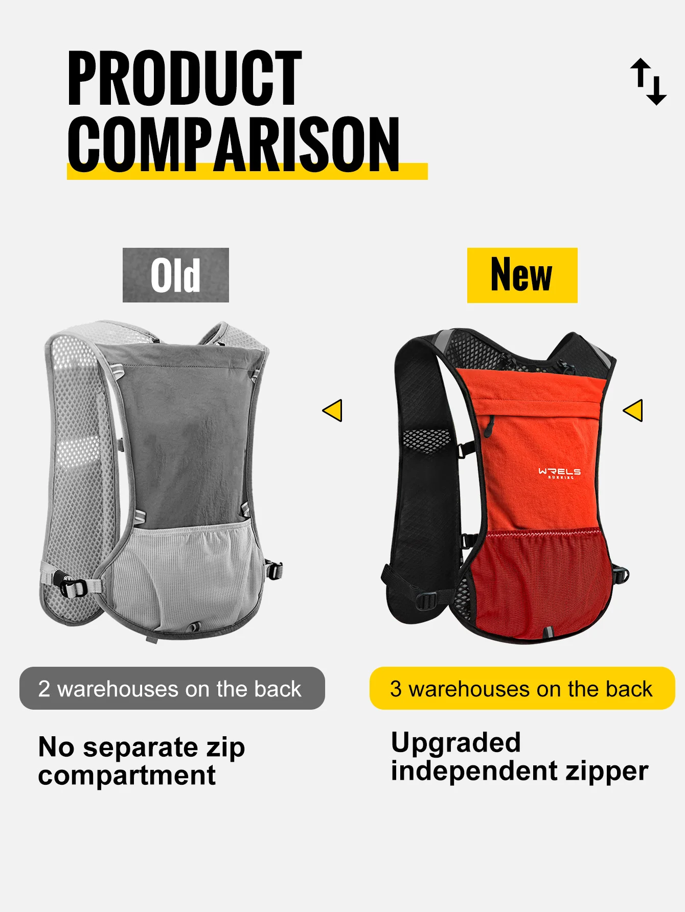 WRELS Hydration Backpack Water Bladder with Water Bladder Hydration Vest Backpack for Men Women for Marathon Trail Cycling Hikin