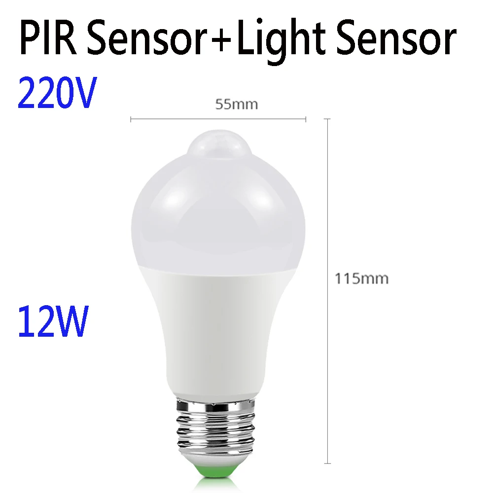 Motion-Activated LED Sensor Bulb