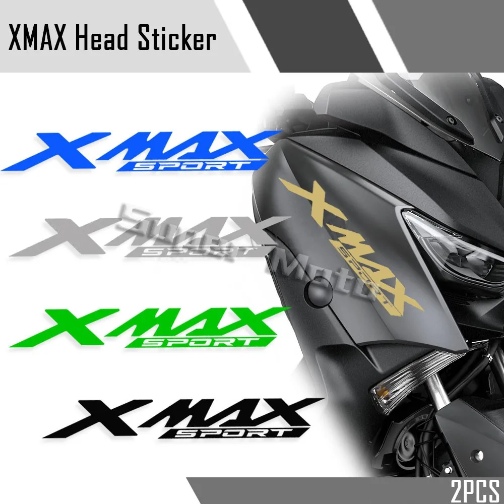 For YAMAHA Xmax 125 150 250 300 400 XMAX 400 Motorcycle Accessories Scooter Front Side Strip fairing Stickers Waterproof Decals