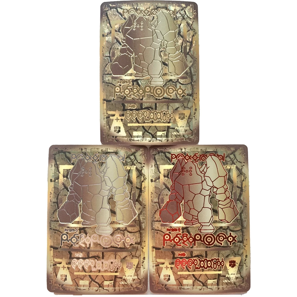 

Pokemon Rare Game Collection Card Three Pillars Regirock Ancient Totem Series Card Radium Gilding Kids Gift Toy Anime Peripheral