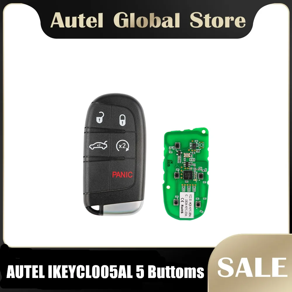 AUTEL IKEYCL005AL Smart Universal Key 5 Buttons for Chrysler KM100 IM508 IM608 PRO