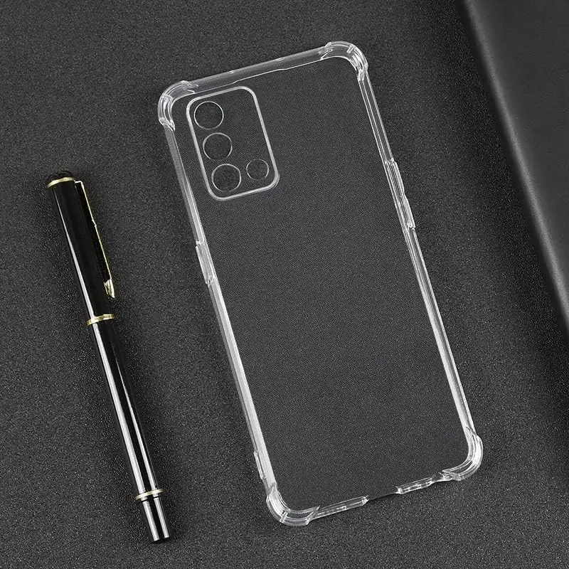 Crystal Clear Shockproof Phone Case - 2-in-1 Transparent PC+TPU Protective Cover