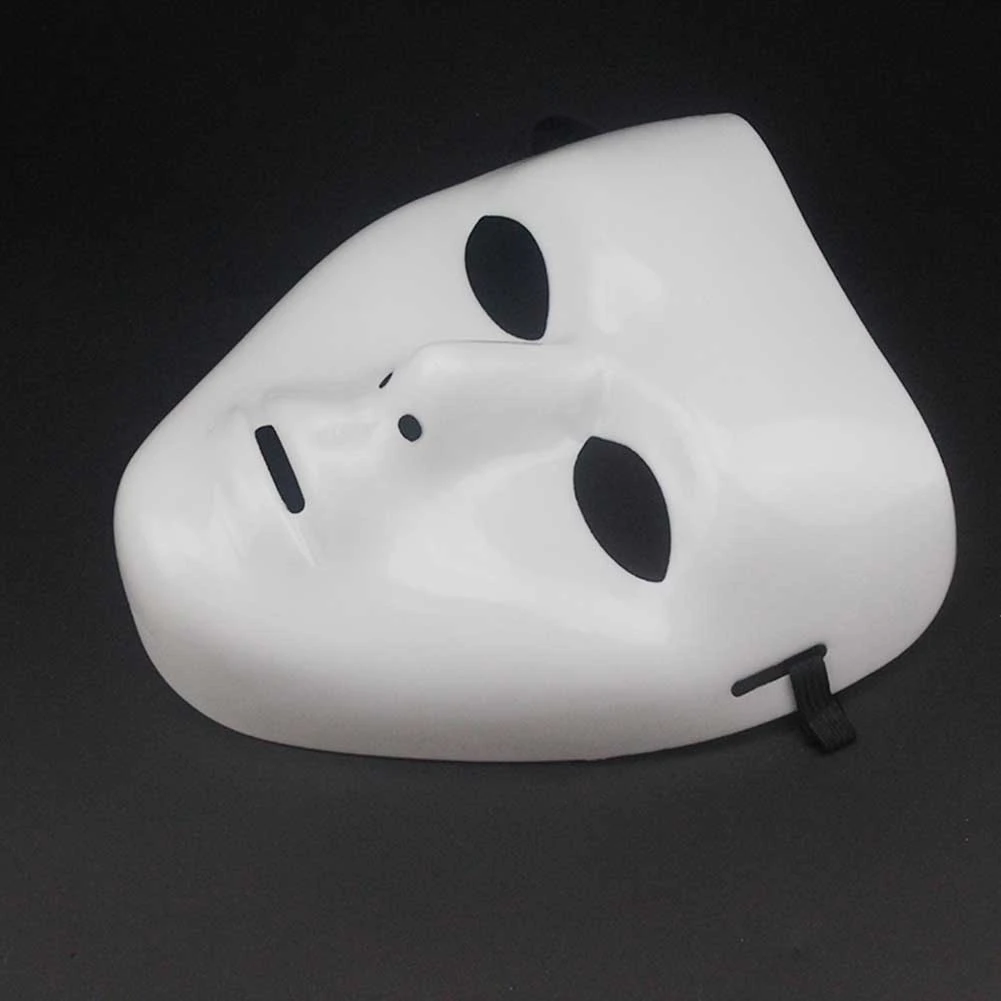 1/3/5 Stück handbemalte weiße Vollgesichtsmaske für Halloween-Party, Cosplay-Requisiten, kreative DIY-Maske für Maskerade, Performance, Tanz – Detail 5