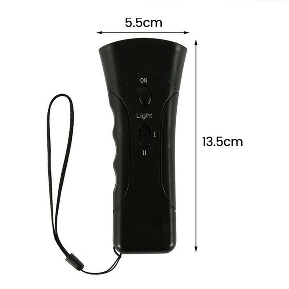 Ultrasonic Dog Repellent Animal Deterrent Device with LED Light Double Ultrasonic Anti Bell Device Ultrasonic Dog Bark Device