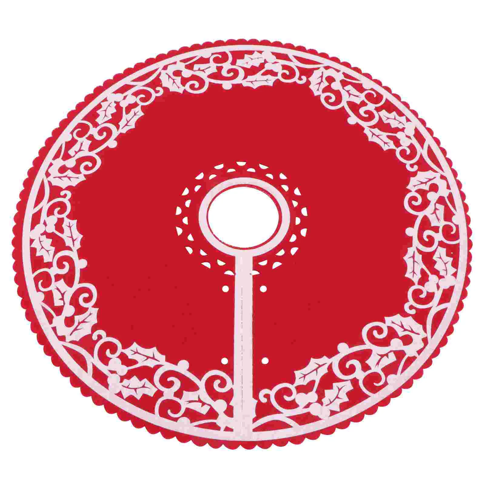 

30cm Creative Christmas Tree Skirt Red Trees Skirt Christmas Decoration Tree Base Decoration Apron Christmas Navidad New Year