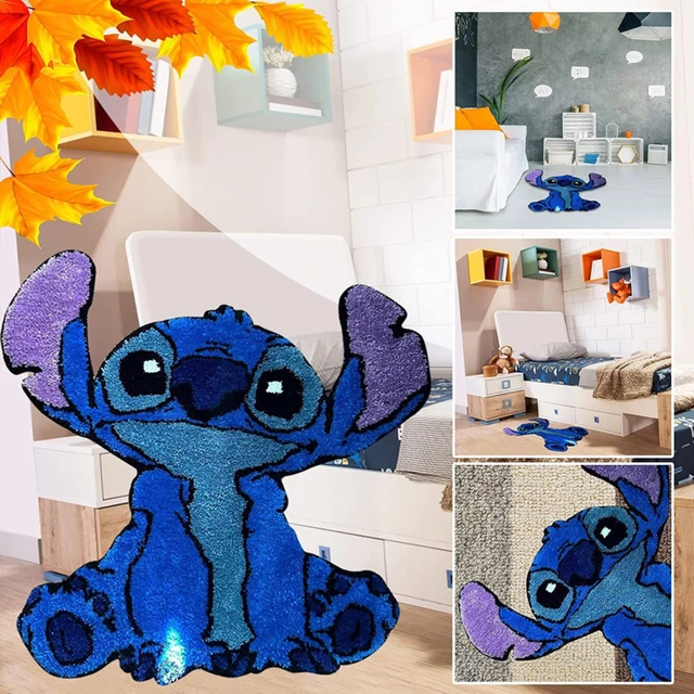 50x60cm Cartoon 3D Stitchs Teppich Kawaii Unregelmäßigen Stitchs Lounge Teppich  Wohnzimmer Schlafzimmer Nacht Teppich Kinder Zimmer wohnkultur - AliExpress