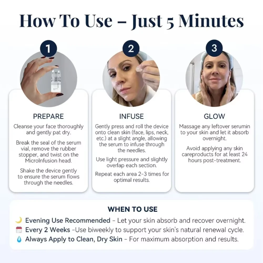 2 Tools + 6 Bottles Korean Skin Care Kit Moisturizing Renewal Firming Anti-Fine Lines Hydrating Facial Essence Daily Beauty Set - 4