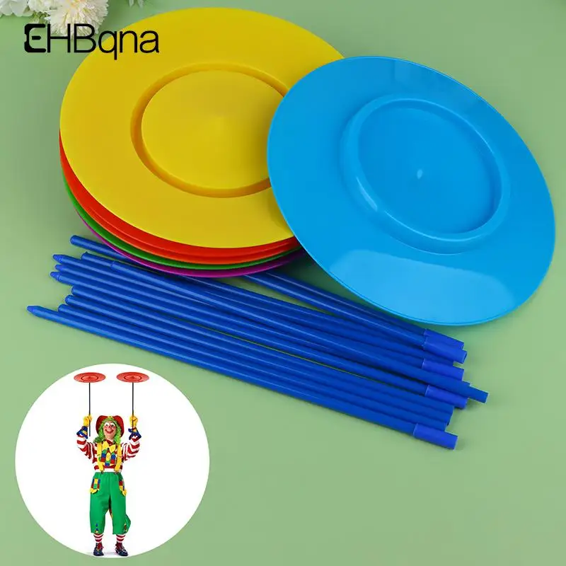 

6Pcs/Set Acrobatic Turntable Boomerang Balance Skills Flying Disc Juggling Spinning Plates Outdoor Game Toys For Kids Adults