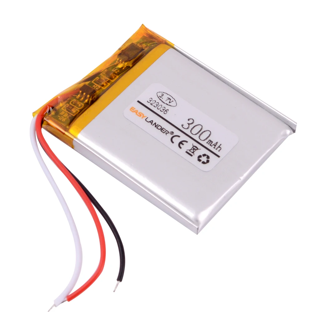 3.7V 350mAh 323036 lithium polymer batteries genuine MP3 player MP4 MP5 MP6 mobile phone battery