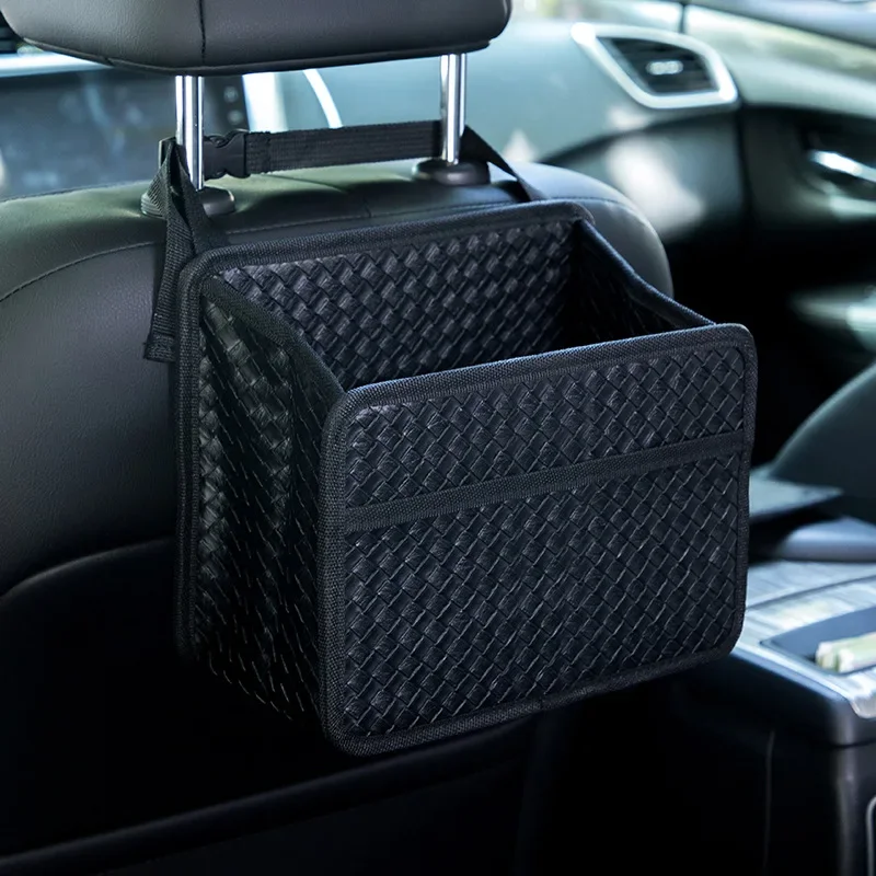 

Automobile Storage Folding Trash Can Seat Back Hanging Storage Bucket Trunk Storage Box Multifunctional Car Interior Supplies